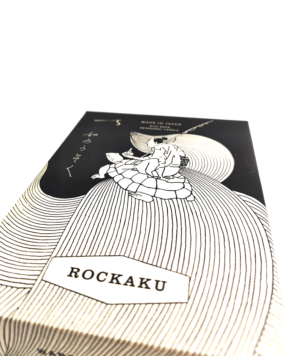 Daiyo Reiskleiewachskerze ROKKAKU [Sechseck]